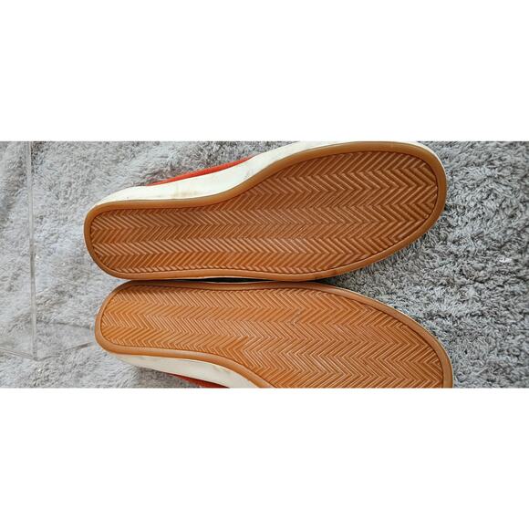 NEW Polo Ralph Lauren Elbert Leather Suede Slip On Shoes Men Sz 9.5D Dark Orange - Picture 5 of 8
